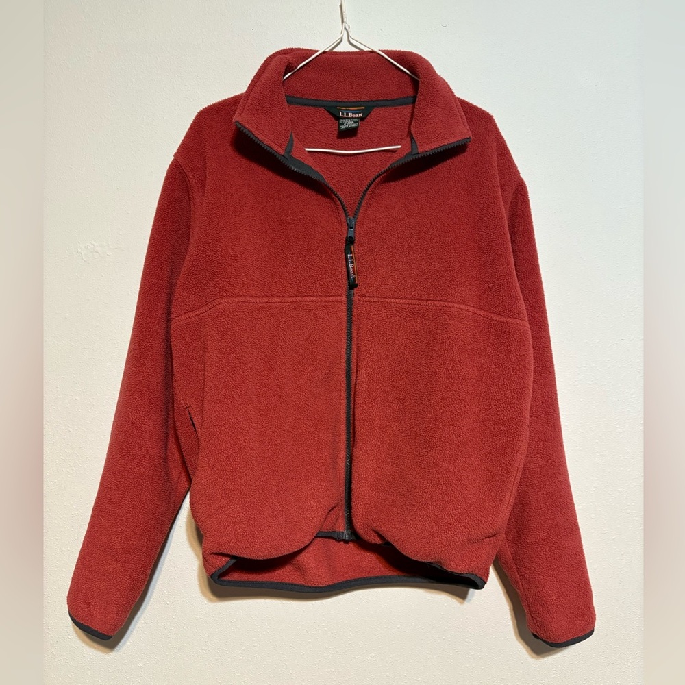LL Bean Full Zip Fleece Sweatshirt